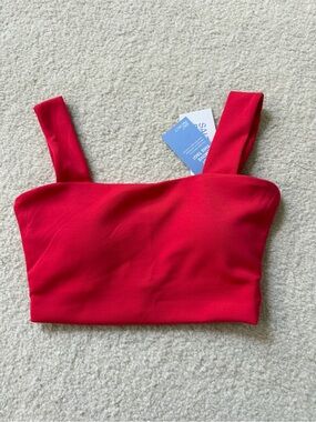 Salt Project Cloud Form Strawberry Crop Top Medium M